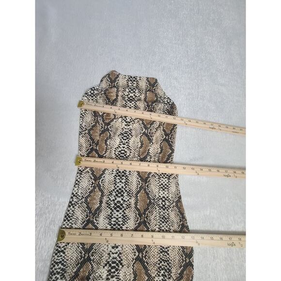 Symphony women's maxi backless dress snakeskin Size Small Tik Tok Mob Wife - Picture 3 of 7